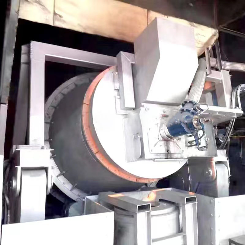 فرن دوار نحاسي قابل للإمالة